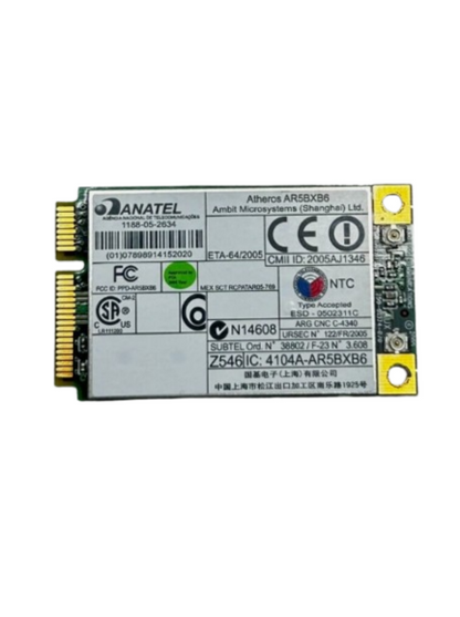 Lenovo ThinkPad R60 T60 Atheros AR5BXB6 WiFi Wireless Tinklo Plokštė 39T5578