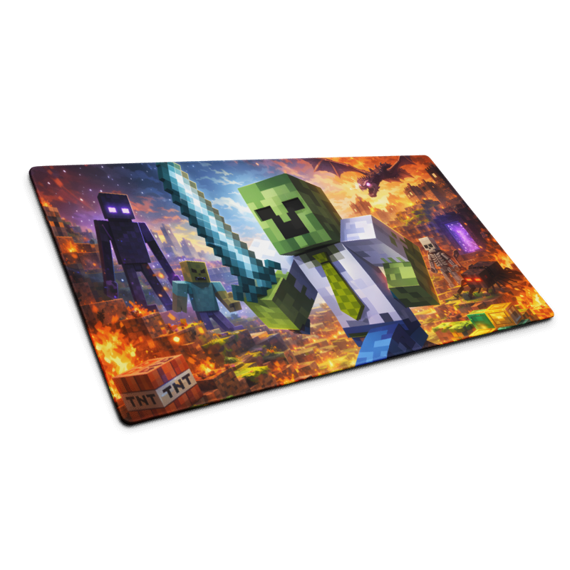 Minecraft ,,Final Raid'' Žaidimų Kilimėlis Mousepad