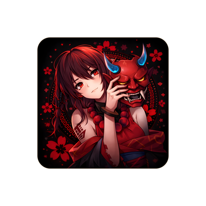 Anime Mergina su Raudona Oni Kaukė Žaidimų Kilimėlis Mousepad