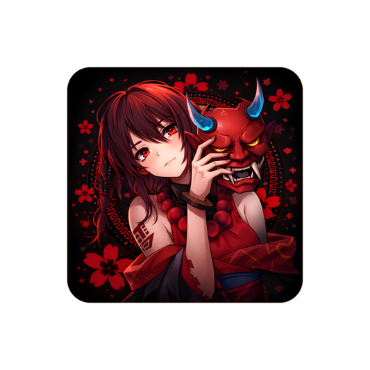 Anime Mergina su Raudona Oni Kaukė Žaidimų Kilimėlis Mousepad