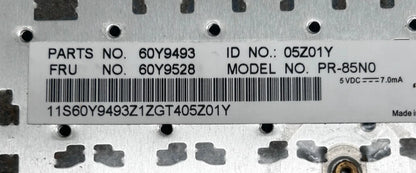 Lenovo ThinkPad Edge Norwegian Klaviatūra (be apšvietimo) 60Y9493 60Y9528