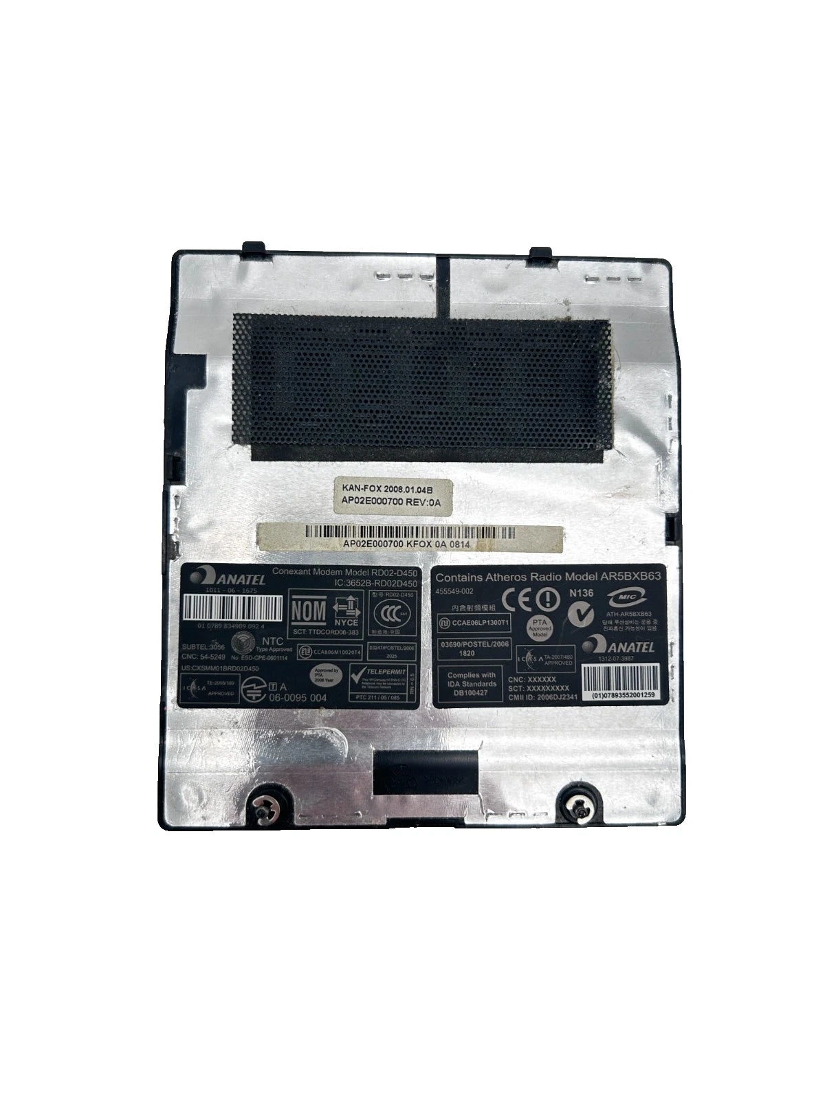 HP Compaq Precario C700 C740EM WIFI & RAM Dangtelis Durelės AP02E000700