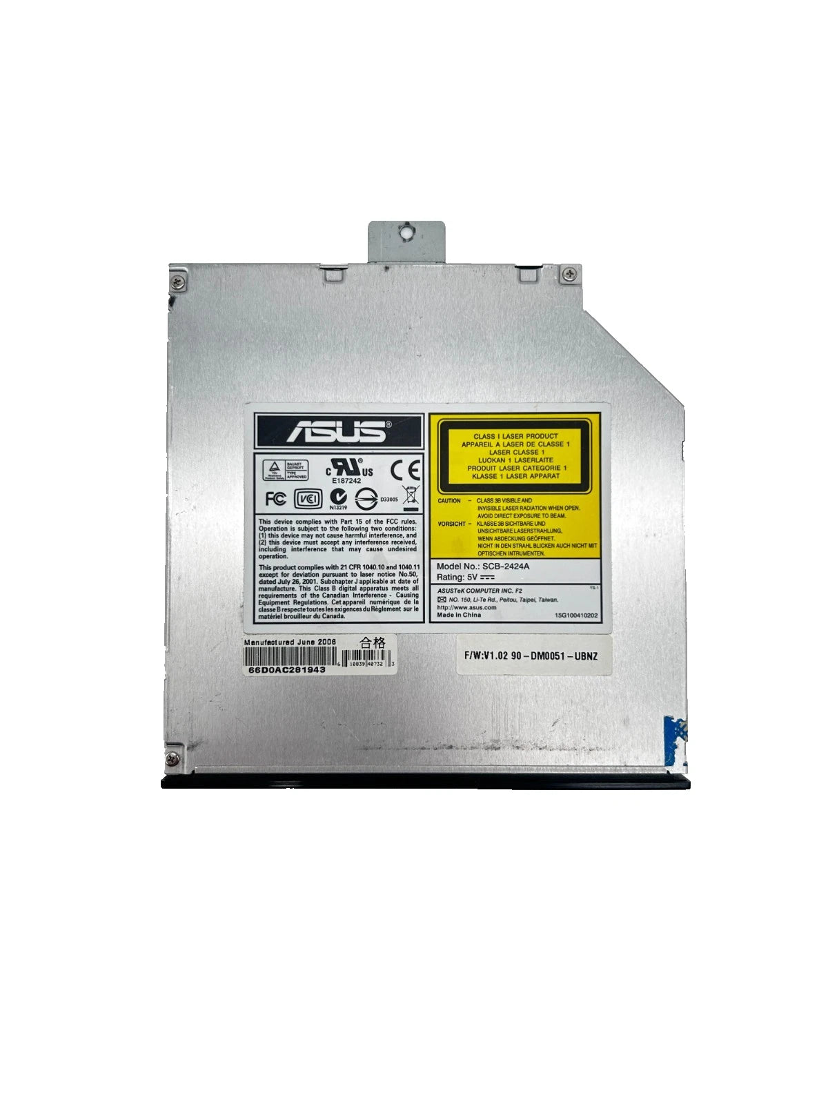 ASUS A9RP DVD-ROM CD-RW Rewritable Optical Drive Optinis Įrenginys SCB-2424A