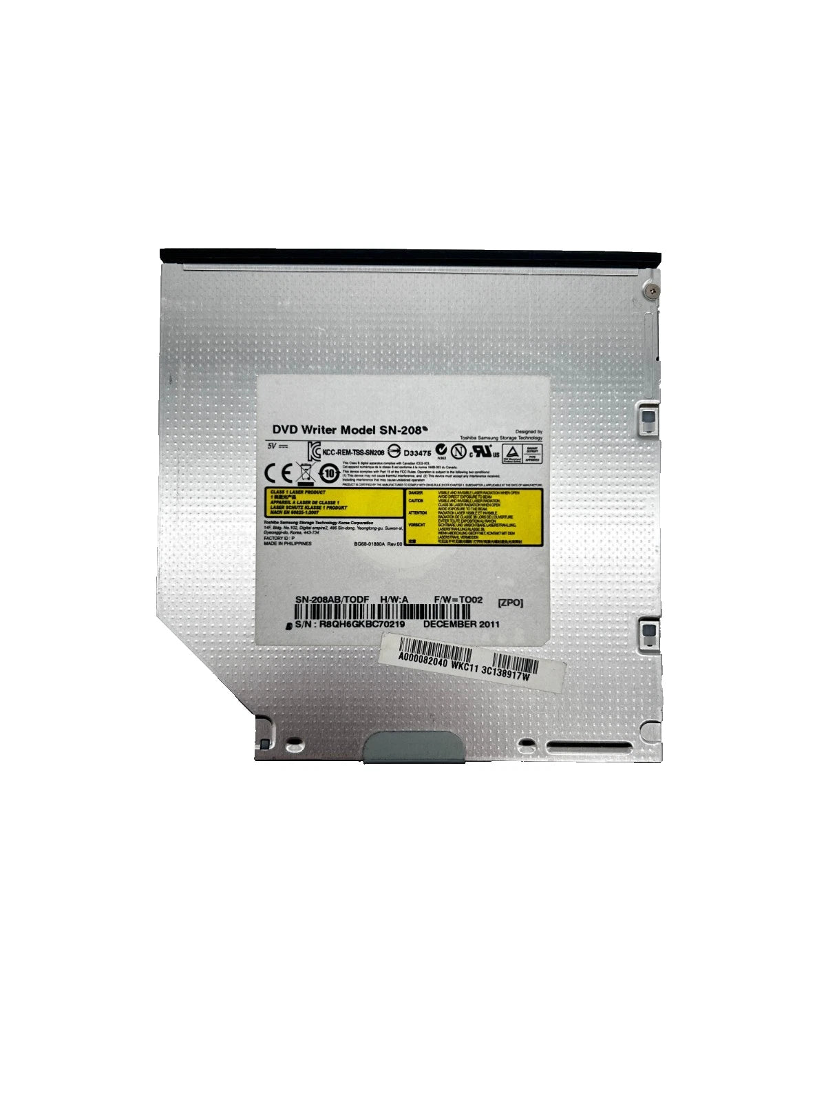 Toshiba Samsung SN-208 DVD Writer Optical Drive Optinis Įrenginys SN-208AB