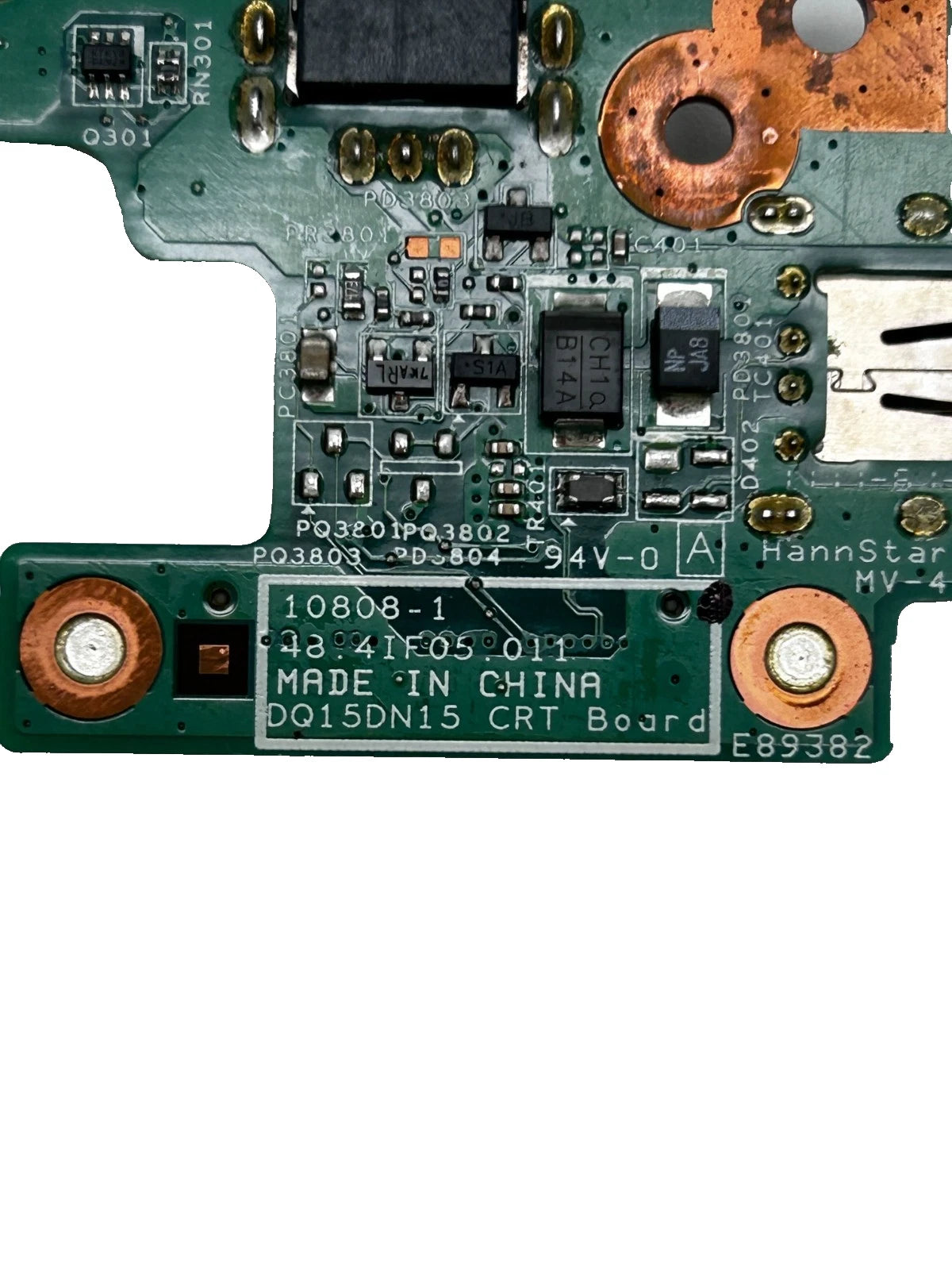 Dell Vostro 3550 Power Jack / USB / VGA Plokštė DQ15DN15 48.4IF05.011