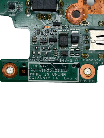 Dell Vostro 3550 Power Jack / USB / VGA Plokštė DQ15DN15 48.4IF05.011