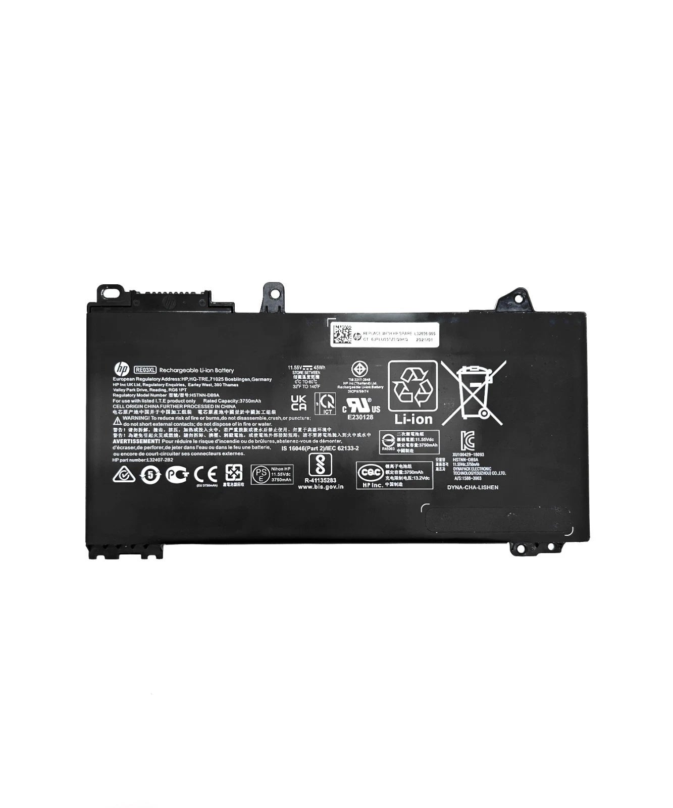 HP ProBook 430 440 445 450 455 G6 G7 Originali Baterija RE03XL L32656-005