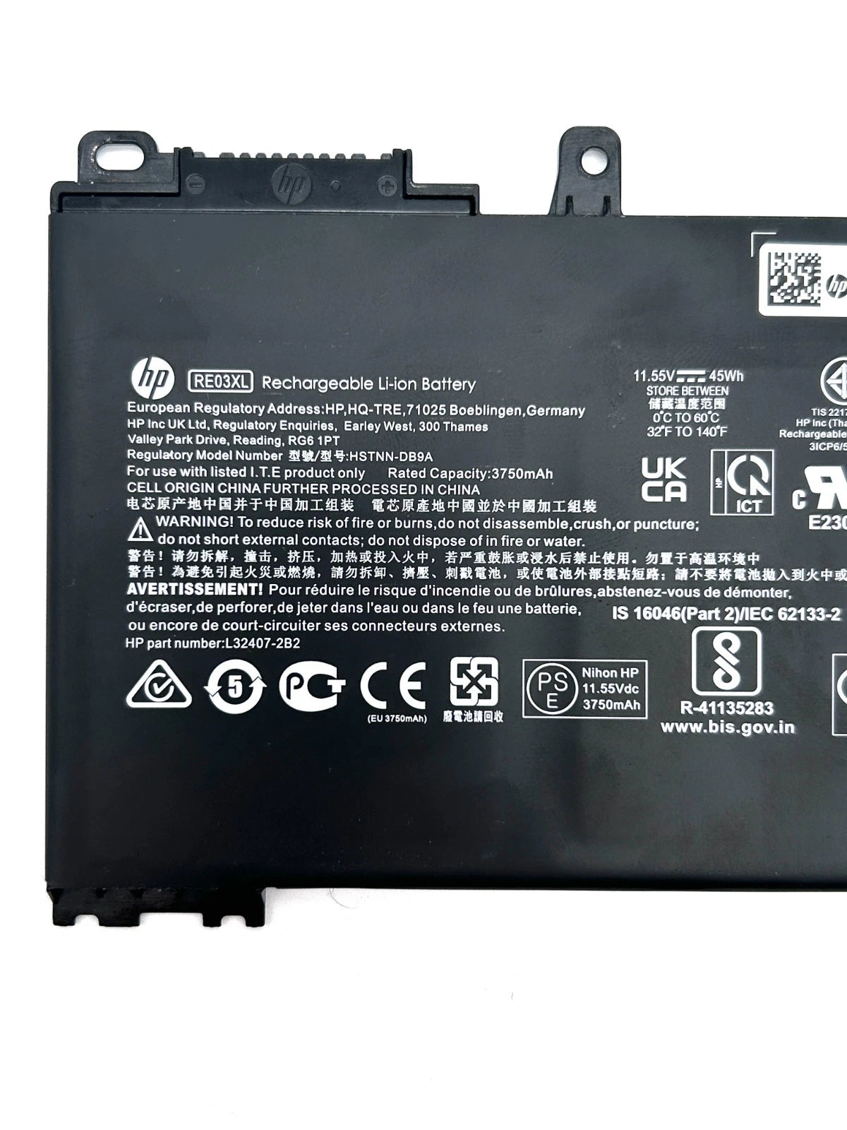 HP ProBook 430 440 445 450 455 G6 G7 Originali Baterija RE03XL L32656-005