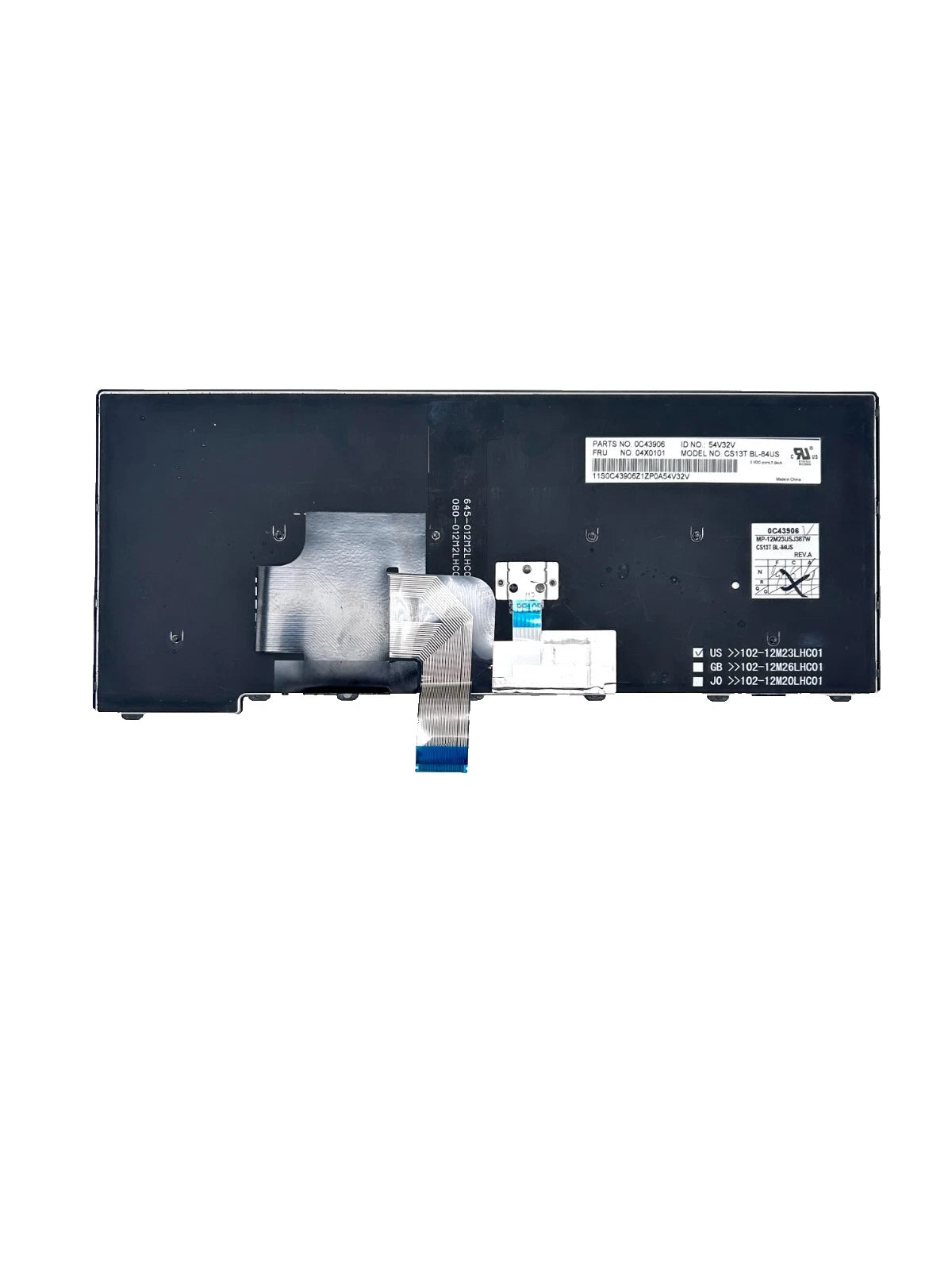 Lenovo ThinkPad T440 T450 L460 Klaviatūra US QWERTY (su apšvietimu) 04X0101 / 0C4906