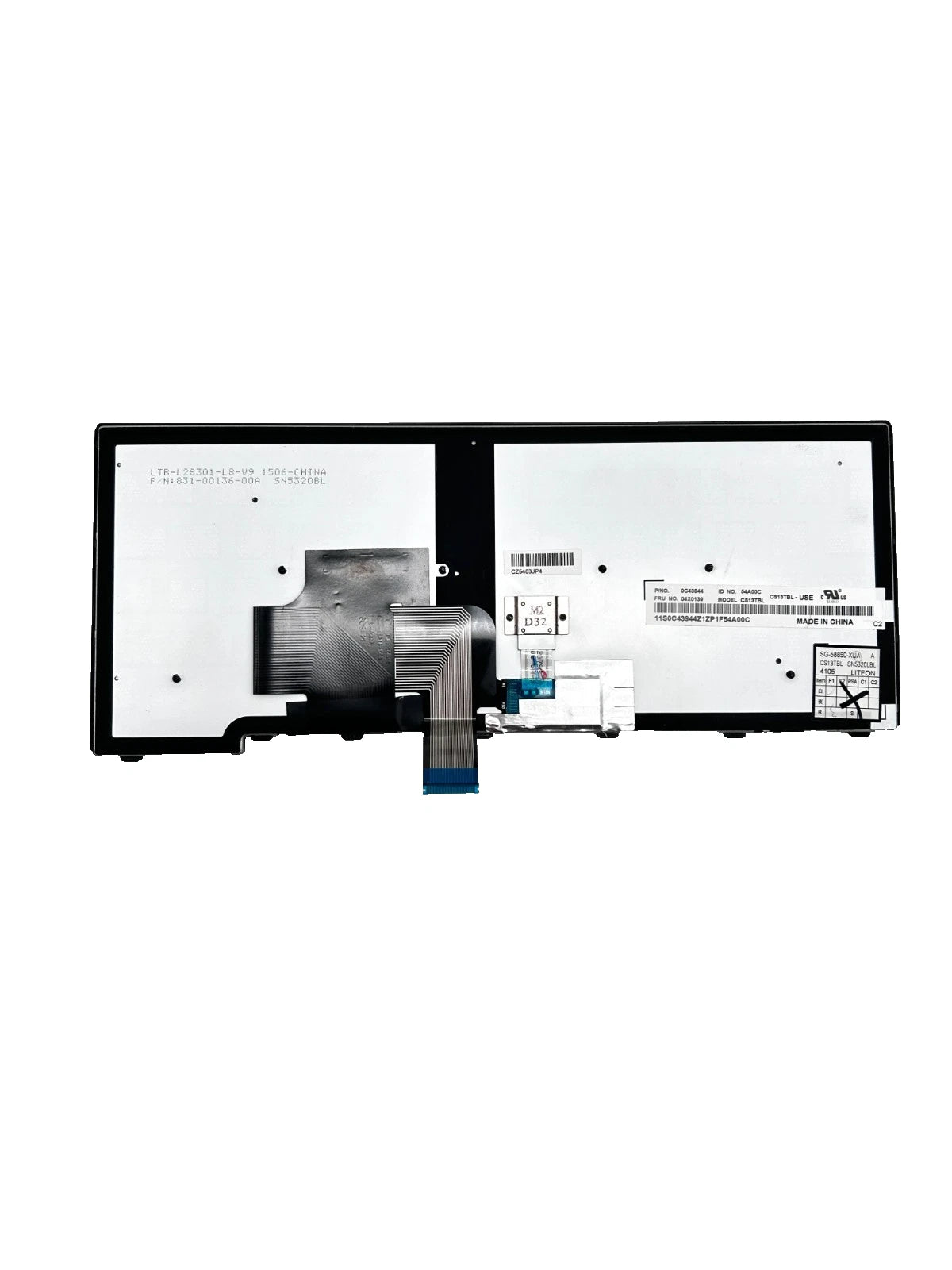 Lenovo ThinkPad T440 T450 L460 Klaviatūra US QWERTY (su apšvietimu) 04X0139 / 0C43944