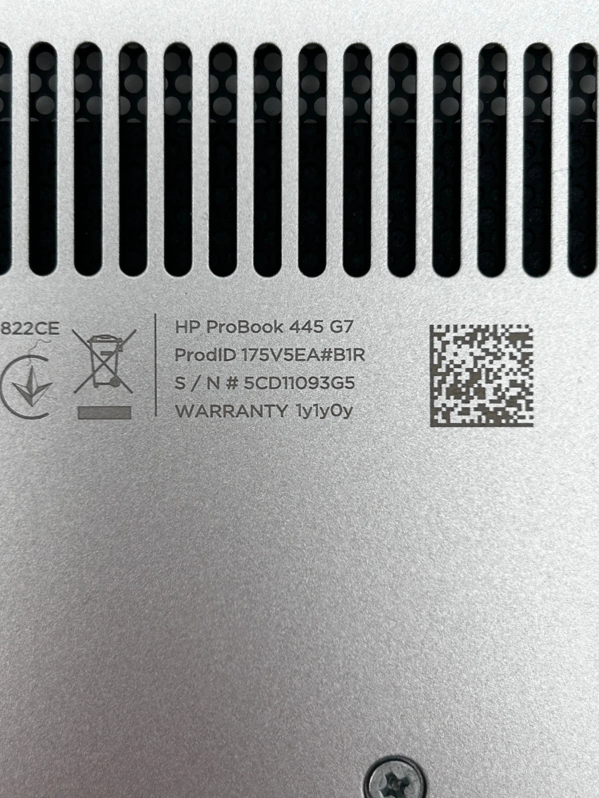 HP ProBook 445 G7 Apatinis Korpuso Dangtis Dugnas (Lower Bottom Base) EAX8J004A1S