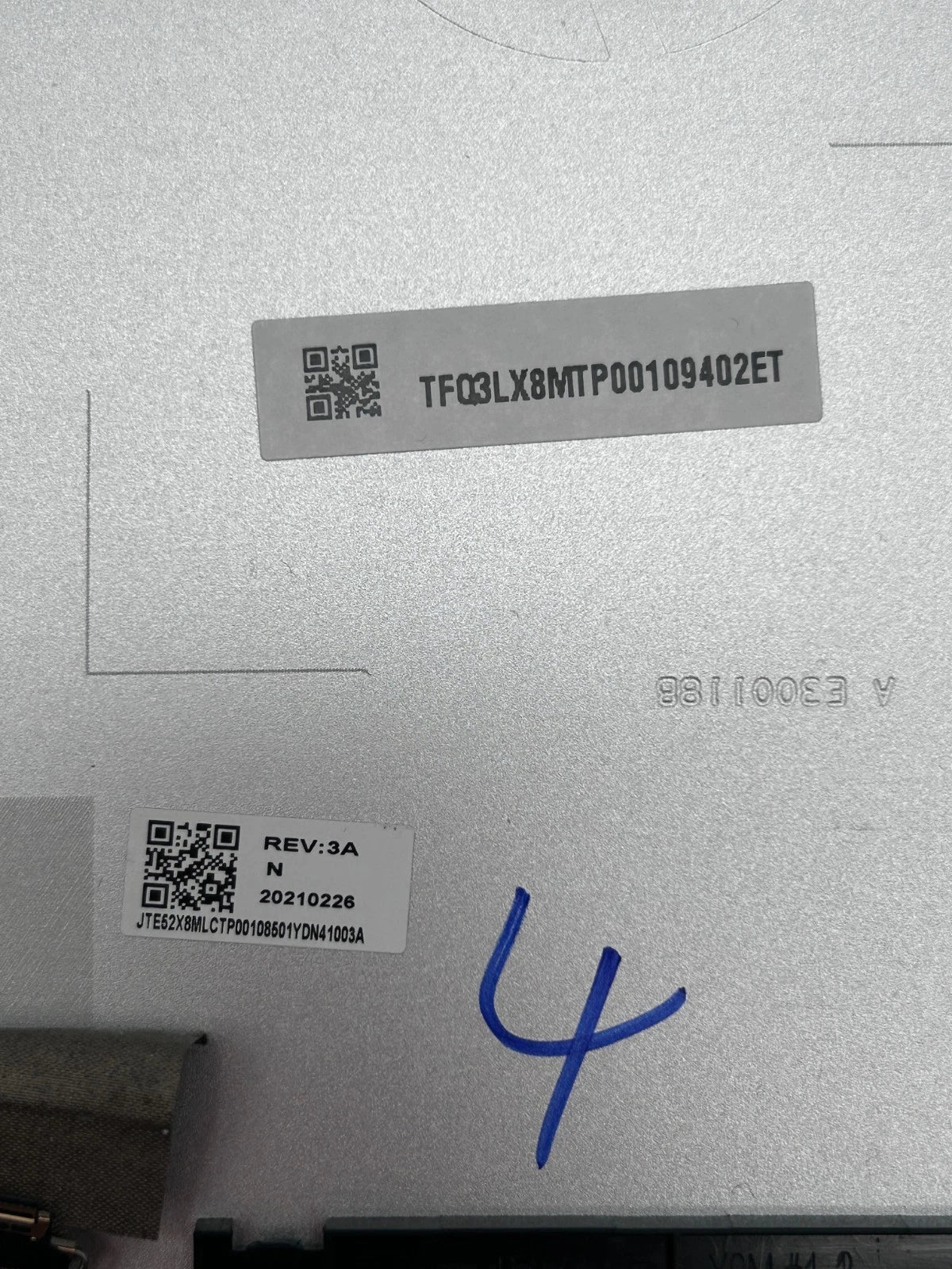 HP ProBook 445 G7 Viršutinis Dangtis (Top Lid)
