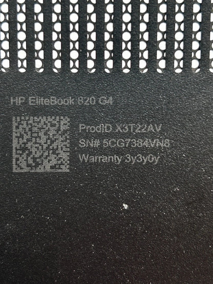 HP EliteBook 820 G4 Apatinis Korpuso Dangtis Dugnas (Lower Bottom Base) 821662-001 6070B0886301